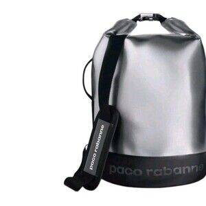Paco Rabanne Invictus Metallic Silver Dry Backpack Weekend Unisex Cross Body Bag